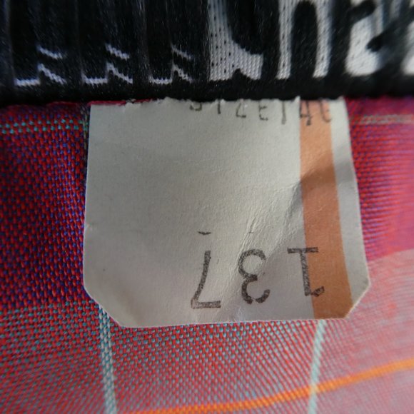 SOLD Vintage Blazer Plaid Vibrant Pockets Lite Union 14 - Picture 10 of 10